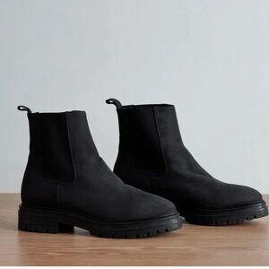 Jenni Kayne Brooklyn Lug Boot (Black, Size 8.5/39)